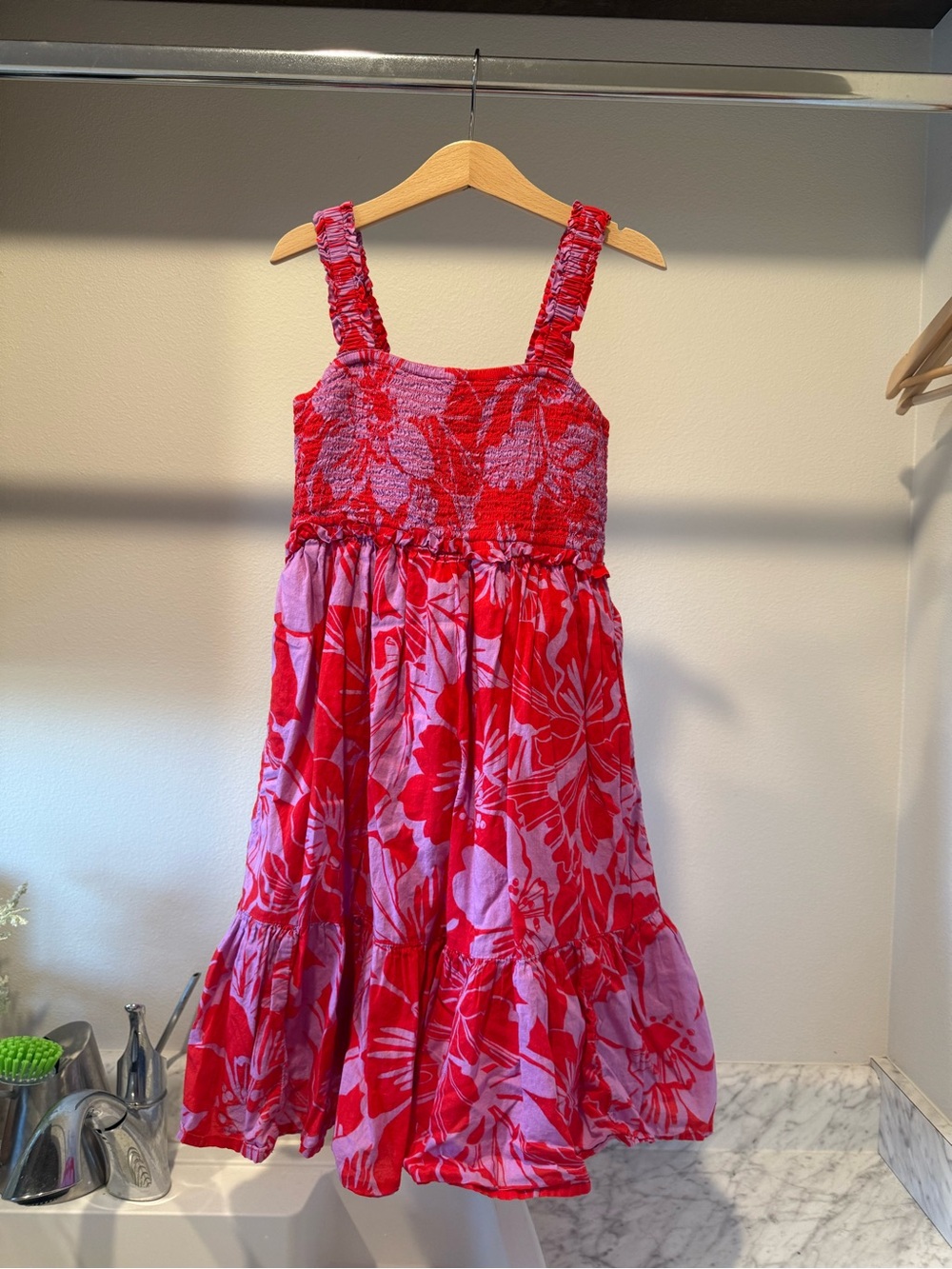 GAP kids girl smocked midi tank dress size M(8).